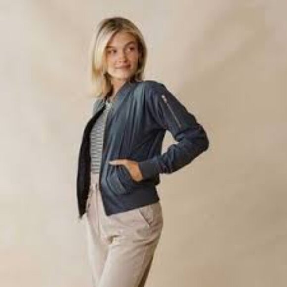 Albion True Blue Bomber Jacket - NWOT - Picture 14 of 16